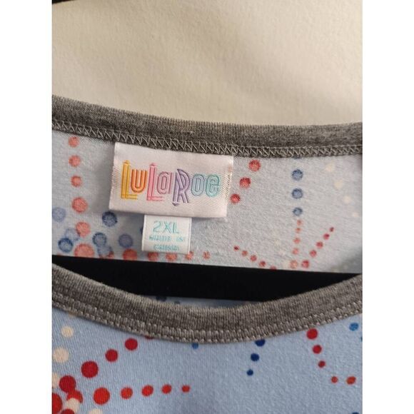 Lularoe Top 3/4 Sleeve Color Multi Size 2X - Picture 2 of 3